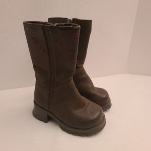 Melrose knee high toddler brown baby boots